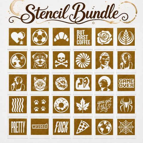 Bundle 30 stencils